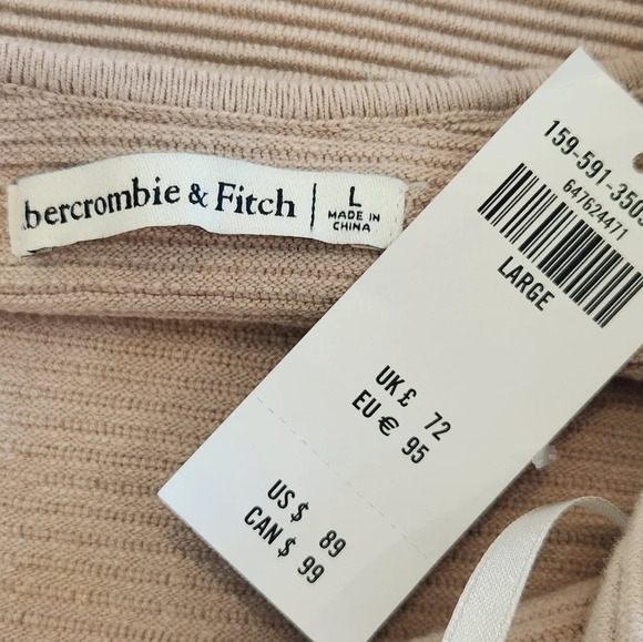 NWT || ABERCROMBIE & FITCH || Scuba Cross-Back Elevated mini dress - Picture 6 of 6